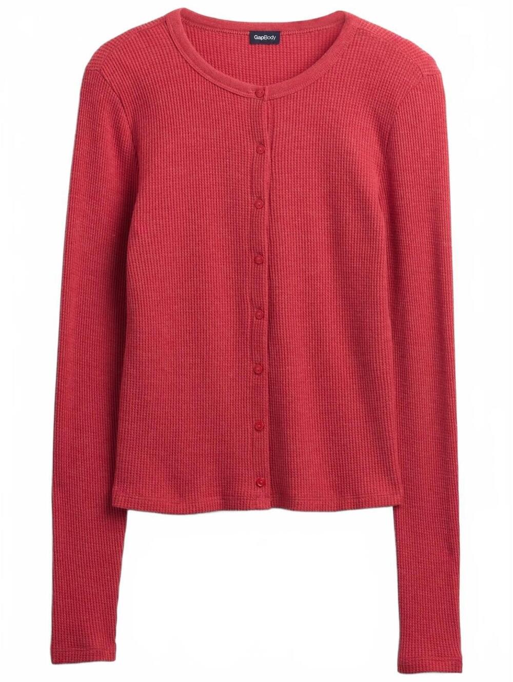 Gap Waffle PJ Cardigan NWT Modern Red Size Small Petite